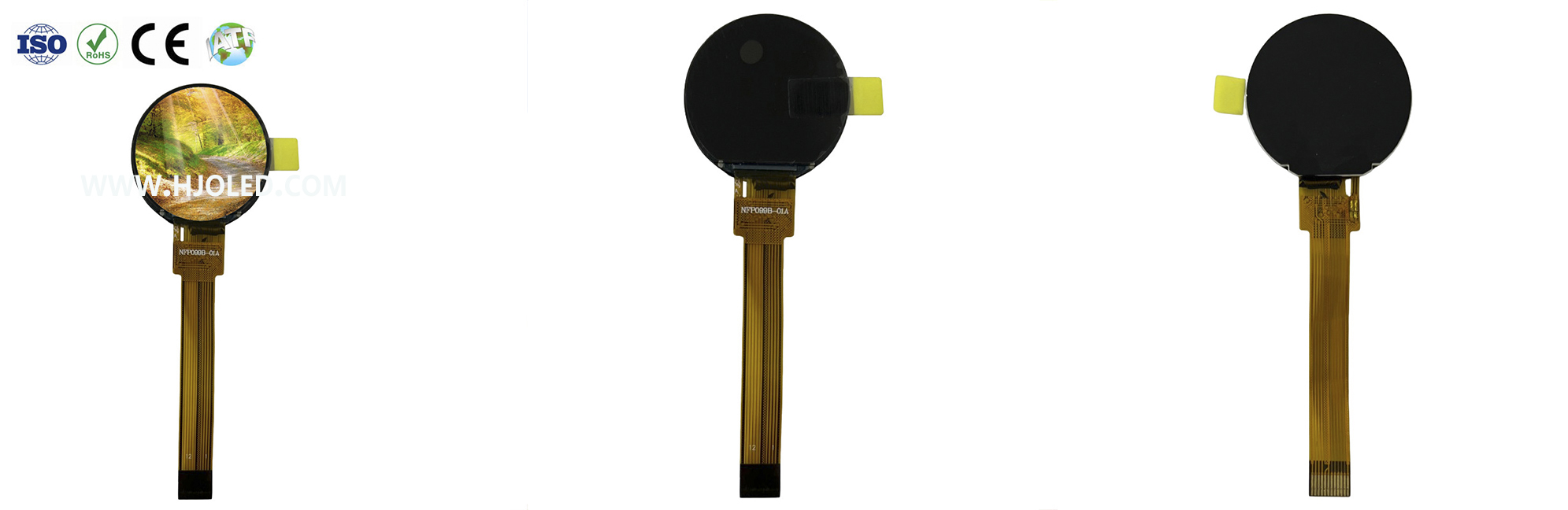 Okrągły ekran LCD o przekątnej 0,99 cala: mały rozmiar, duże zastosowania